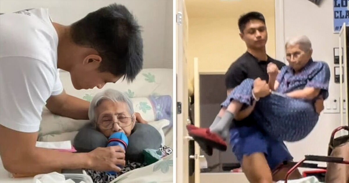 Grandson quits job, gives up everything to become 96-year-old grandma’s full-time caregiver