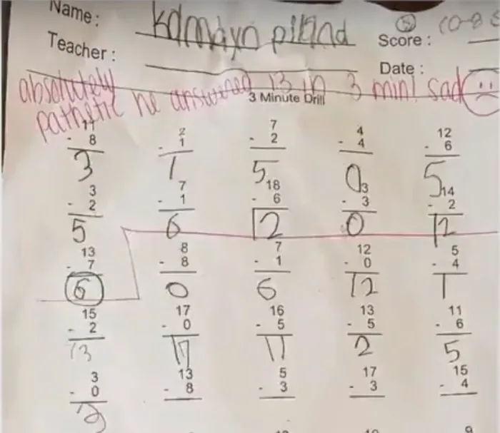 Dad Calls For Teacher’s Firing Over Comment She Wrote On Son’s Math Homework