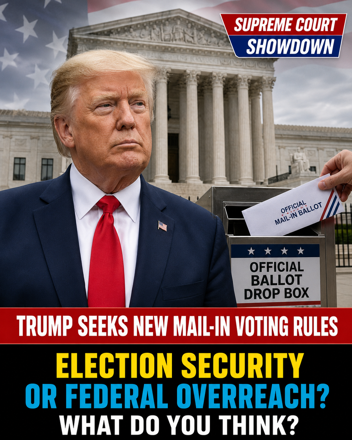 Trump Administration Asks Supreme Court to Revive Major Mail-In Voting Order Before the Midterms