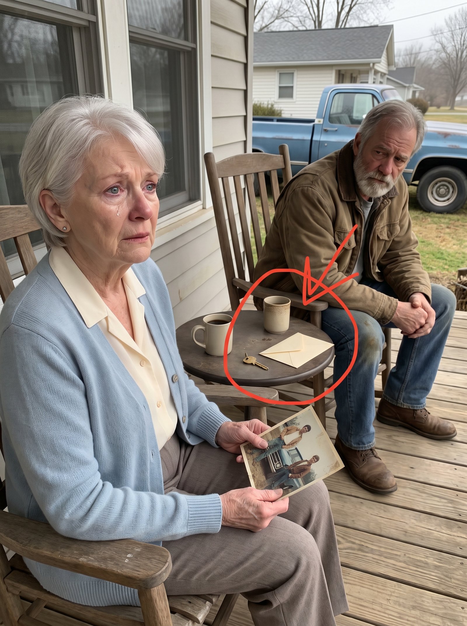 Every Morning, the 82-Year-Old Widow Left Coffee on Her Porch—Then a Stranger Finally Sat in Her Husband’s Chair